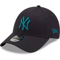 cappellino-curvo-blu-navy-regolabile-con-logo-blu-9forty-league-essential-dei-new-york-yankees-mlb-di-new-era