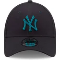 cappelli-curva-blu-marino-cinghia-regolabile-9forty-league-essential-dei-new-york-yankees-mlb-di-new-era