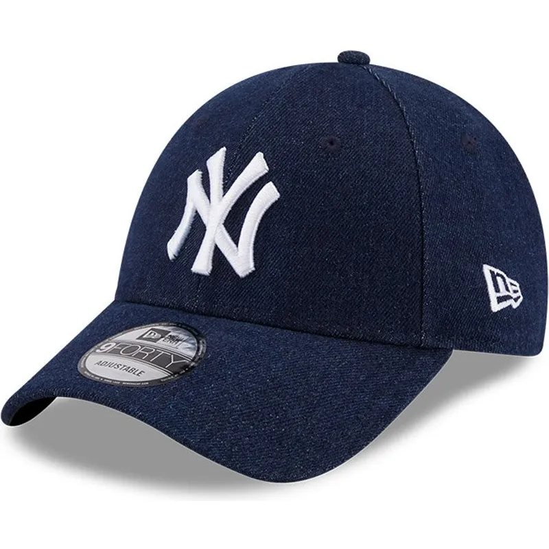 cappelli-curva-blu-marino-cinghia-regolabile-9forty-denim-dei-new-york-yankees-mlb-di-new-era cappelli-curva-blu-marino-cinghia-regolabile-9forty-denim-dei-new-york-yankees-mlb-di-new-era