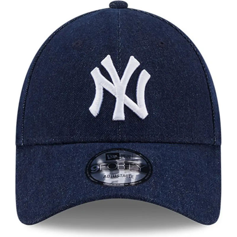 cappelli-curva-blu-marino-cinghia-regolabile-9forty-denim-dei-new-york-yankees-mlb-di-new-era cappelli-curva-blu-marino-cinghia-regolabile-9forty-denim-dei-new-york-yankees-mlb-di-new-era