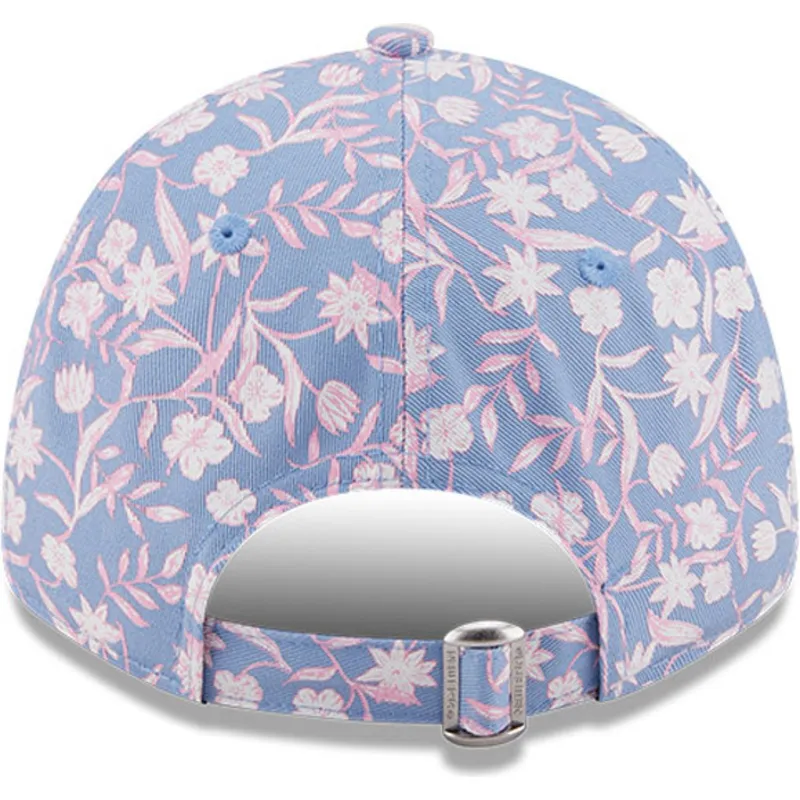cappelli-curva-blu-cinghia-regolabile-rosa-9forty-floral-dei-new-york-yankees-mlb-di-new-era