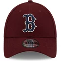new-era-curved-brim-9forty-winterized-boston-red-sox-mlb-maroon-adjustable-cap