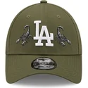 cappellino-curvo-verde-regolabile-9forty-rose-scorpion-dei-los-angeles-dodgers-mlb-di-new-era