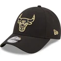 cappellino-curvo-nero-snapback-9forty-black-and-gold-dei-chicago-bulls-nba-di-new-era