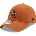 cappellino-curvo-marrone-regolabile-9forty-camo-infill-dei-los-angeles-dodgers-mlb-di-new-era