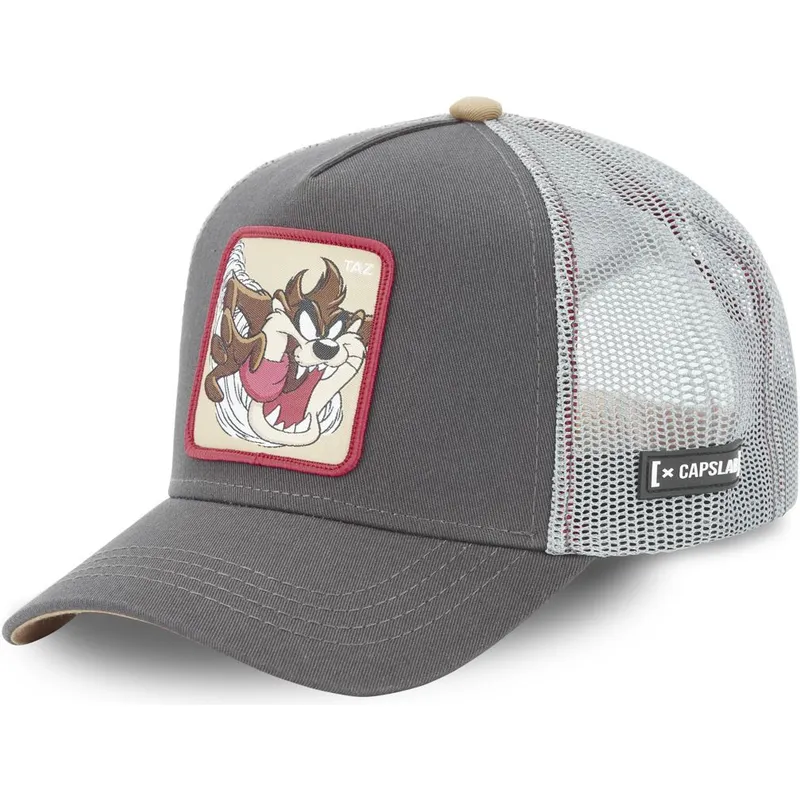 cappelli-curva-grigio-snapback-diablo-diavolo-della-tasmania-looney-tunes-di-capslab