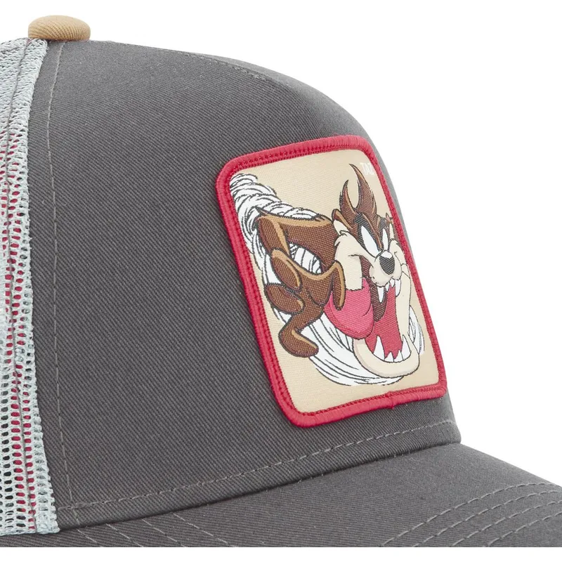 cappelli-curva-grigio-snapback-diablo-diavolo-della-tasmania-looney-tunes-di-capslab