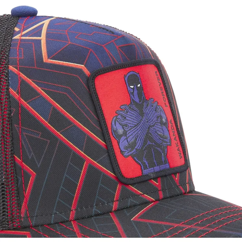 cappelli-curva-blu-marino-snapback-black-panther-marvel-comics-di-capslab
