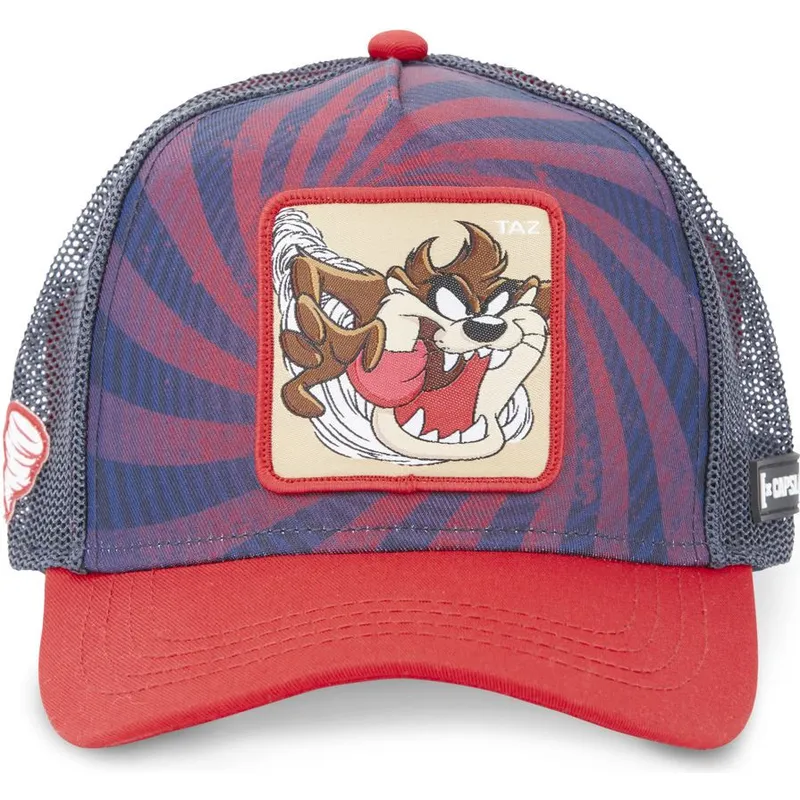 cappellino-trucker-blu-marino-e-rosso-diavolo-della-tasmania-loo5-taz2-looney-tunes-di-capslab