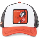 cappellino-trucker-bianco-nero-e-rosso-daffy-duck-loo5-daf1-looney-tunes-di-capslab