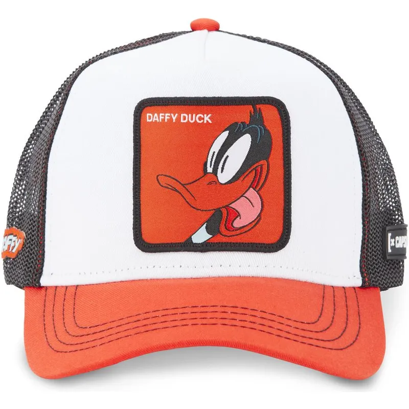 cappellino-trucker-bianco-nero-e-rosso-daffy-duck-loo5-daf1-looney-tunes-di-capslab