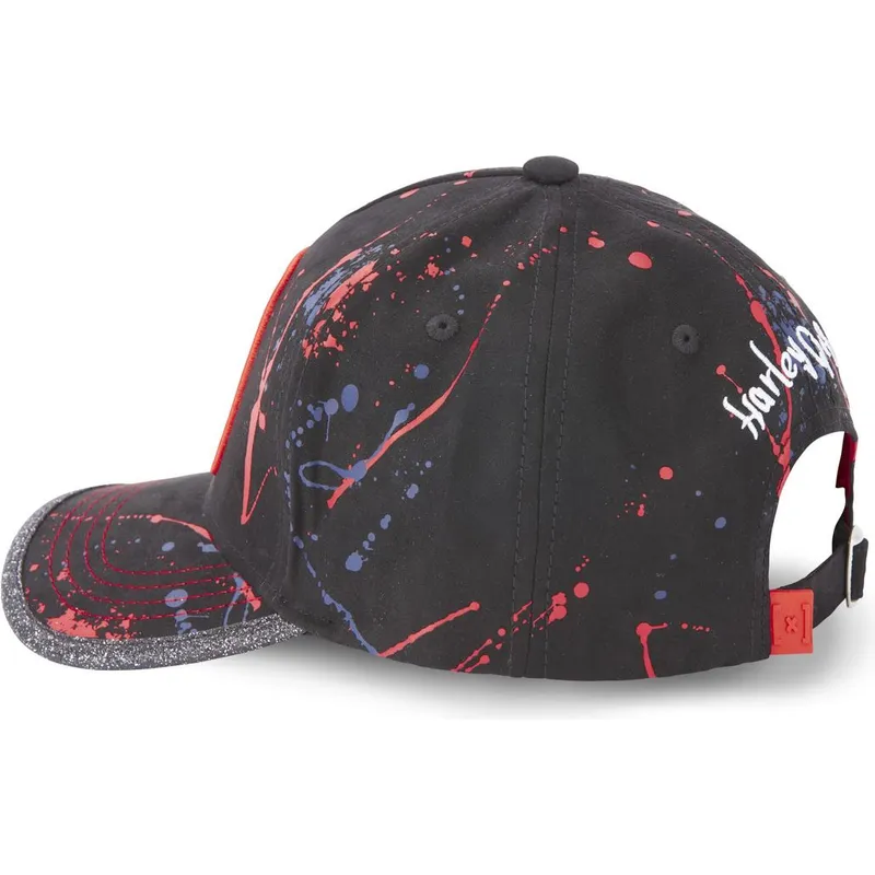 cappelli-curva-nero-cinghia-regolabile-harley-quinn-dc-comics-di-capslab
