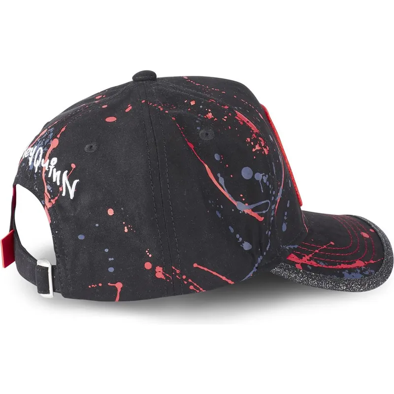 cappelli-curva-nero-cinghia-regolabile-harley-quinn-dc-comics-di-capslab
