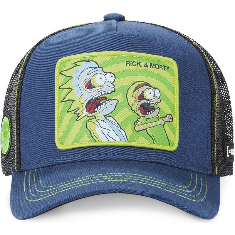 Capslab PSY1 Rick and Morty Navy Blue Trucker Hat Caphunters.it