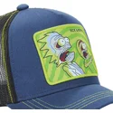 cappellino-trucker-blu-navy-psy1-rick-e-morty-di-capslab