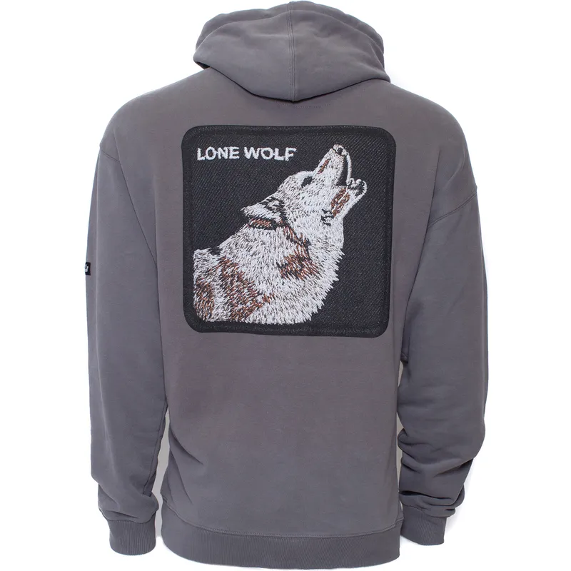 felpe-con-cappuccio-grigio-dei-sudadera-con-capucha-gris-lobo-lone-wolf-lobo-solitario-loud-howl-the-farm-the-farm-di-goorin-bro