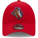 cappelli-curva-rosso-cinghia-regolabile-9forty-dei-reading-fightin-phils-milb-di-new-era
