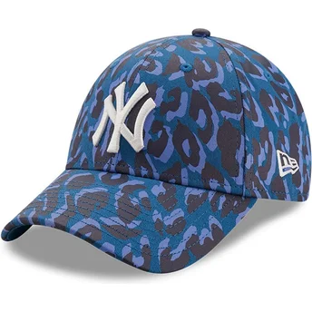 cappellino-curvo-mimetico-blu-regolabile-9forty-all-over-camo-dei-new-york-yankees-mlb-di-new-era
