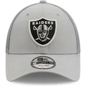 cappelli-curva-grigio-cinghia-regolabile-9forty-team-arch-dei-las-vegas-raiders-nfl-di-new-era