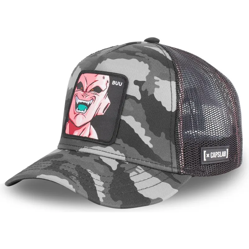 cappellino-trucker-camouflage-nero-kid-buu-buu3c-dragon-ball-di-capslab