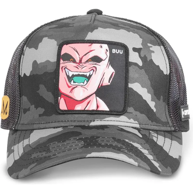 cappellino-trucker-camouflage-nero-kid-buu-buu3c-dragon-ball-di-capslab