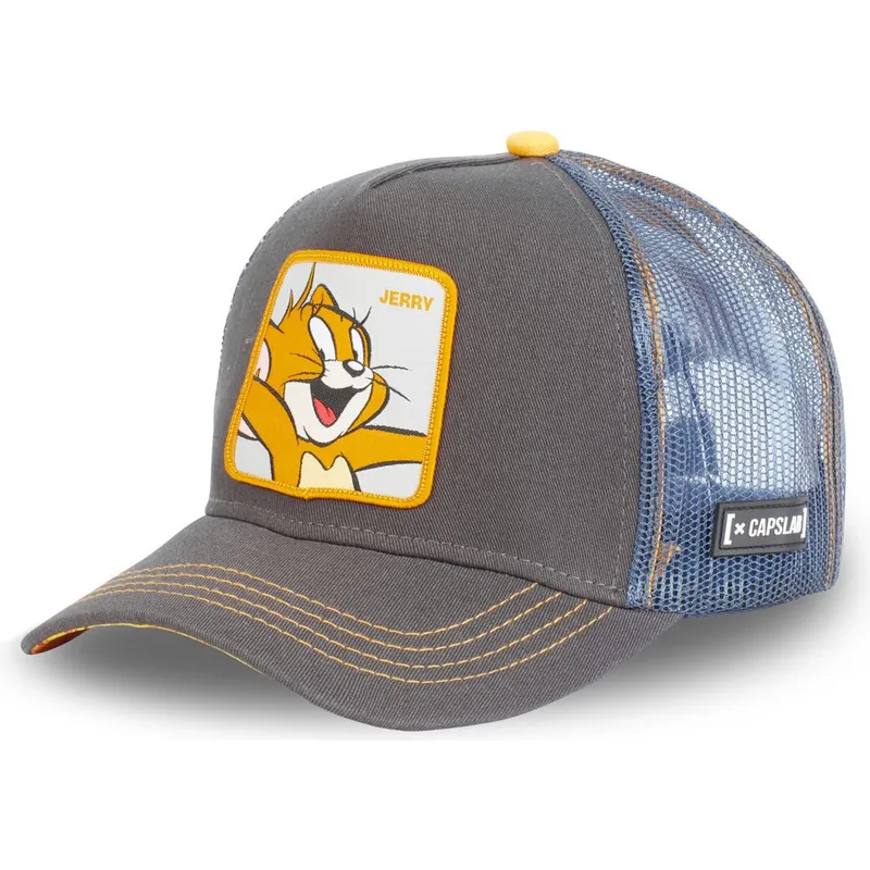 cappelli-curva-grigio-snapback-jerry-looney-tunes-di-capslab cappelli-curva-grigio-snapback-jerry-looney-tunes-di-capslab