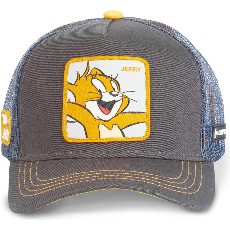 cappelli-curva-grigio-snapback-jerry-looney-tunes-di-capslab cappelli-curva-grigio-snapback-jerry-looney-tunes-di-capslab