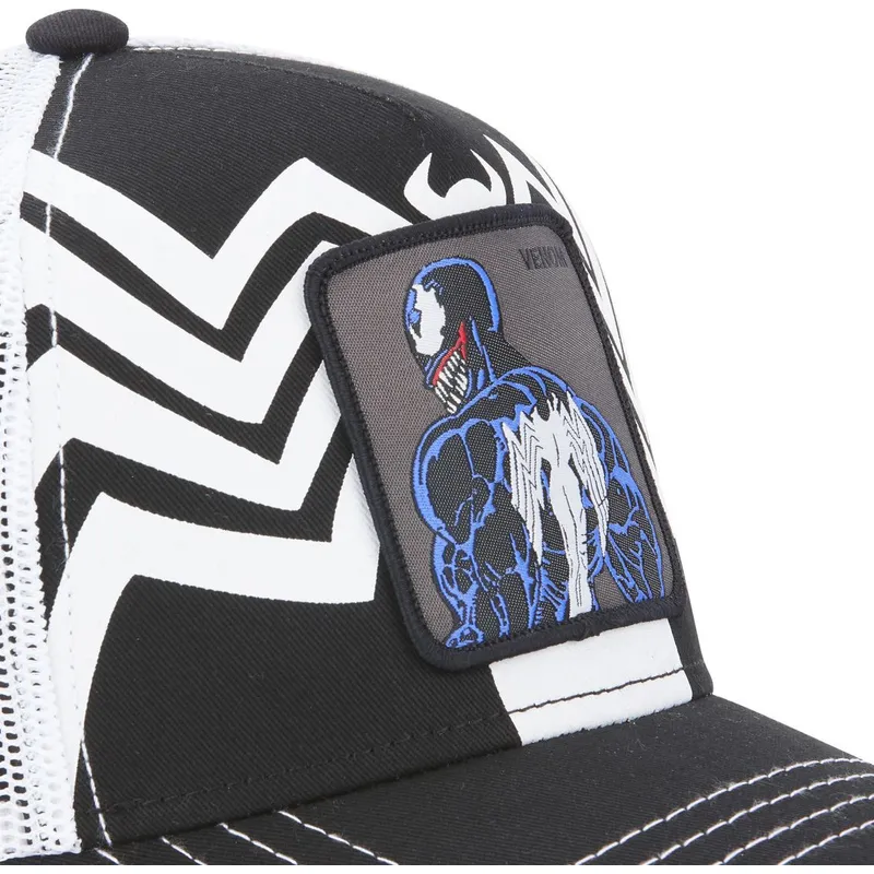 cappelli-curva-nero-snapback-venom-marvel-comics-di-capslab