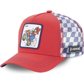Capslab Mario Kart SMK MAR1 Super Mario Bros. Red Trucker Hat