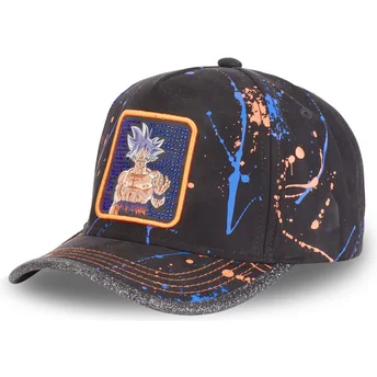 Capslab Curved Brim Son Goku Ultra Instinct TAG GOK2 Dragon Ball Black Adjustable Cap