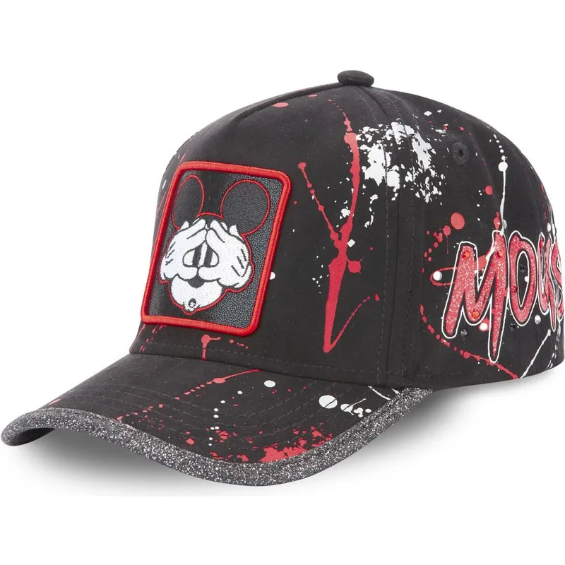 cappelli-curva-nero-cinghia-regolabile-mickey-mouse-disney-di-capslab