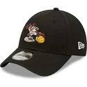 cappello-curvo-nero-regolabile-9forty-character-sports-di-diavolo-della-tasmania-looney-tunes-di-new-era