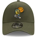 cappelli-curva-verde-cinghia-regolabile-9forty-character-sports-dei-piolin-looney-tunes-di-new-era