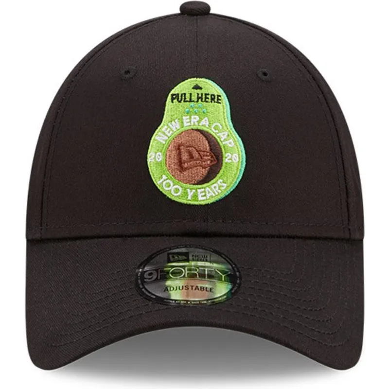 cappelli-curva-nero-cinghia-regolabile-9forty-di-new-era