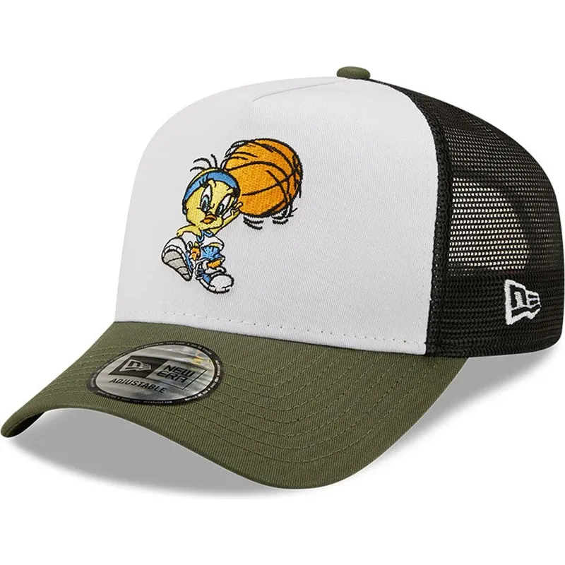 cappelli-curva-bianco-snapback-a-frame-character-sports-dei-piolin-looney-tunes-di-new-era
