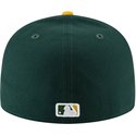 new-era-flat-brim-59fifty-ac-perf-oakland-athletics-mlb-green-and-yellow-fitted-cap