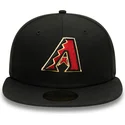cappello-piatto-nero-aderente-59fifty-ac-perf-degli-arizona-diamondbacks-mlb-di-new-era