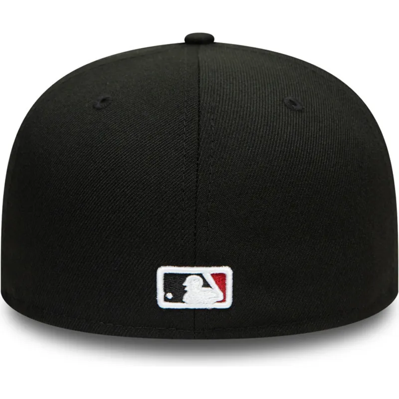 cappello-piatto-nero-aderente-59fifty-ac-perf-di-arizona-diamondbacks-mlb-di-new-era