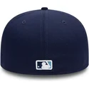 cappello-piatto-blu-marino-chiuso-59fifty-ac-perf-di-tampa-bay-rays-mlb-di-new-era