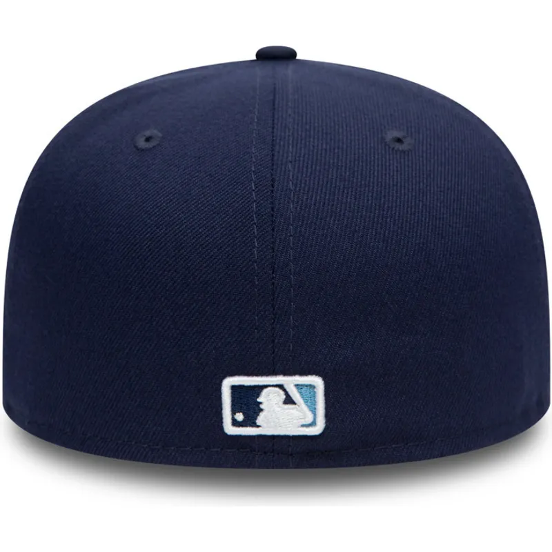 cappello-piatto-blu-marino-chiuso-59fifty-ac-perf-di-tampa-bay-rays-mlb-di-new-era