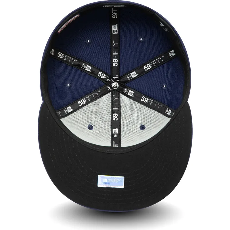 cappello-piatto-blu-marino-chiuso-59fifty-ac-perf-di-tampa-bay-rays-mlb-di-new-era