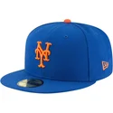 cappellino-piatto-blu-aderente-59fifty-ac-perf-dei-new-york-mets-mlb-di-new-era