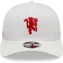 cappelli-curva-bianco-cinghia-regolabile-9fifty-dei-manchester-united-football-club-premier-league-di-new-era