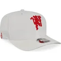 cappelli-curva-bianco-cinghia-regolabile-9fifty-dei-manchester-united-football-club-premier-league-di-new-era