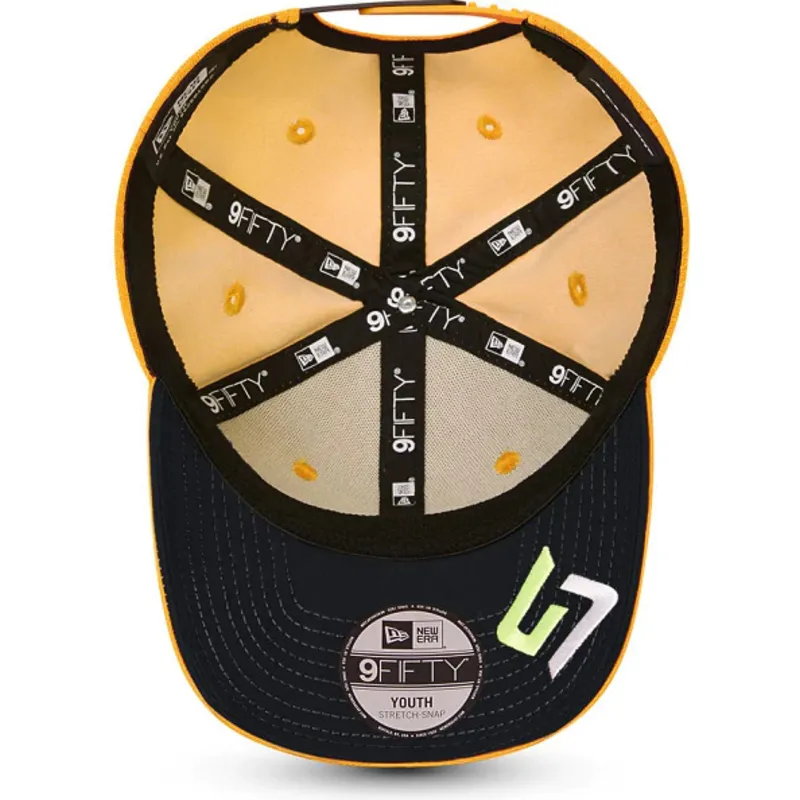 cappelli-curva-arancia-snapback-per-bambino-9fifty-stretch-snap-lando-norris-dei-mclaren-racing-formula-1-di-new-era cappelli-curva-arancia-snapback-per-bambino-9fifty-stretch-snap-lando-norris-dei-mclaren-racing-formula-1-di-new-era