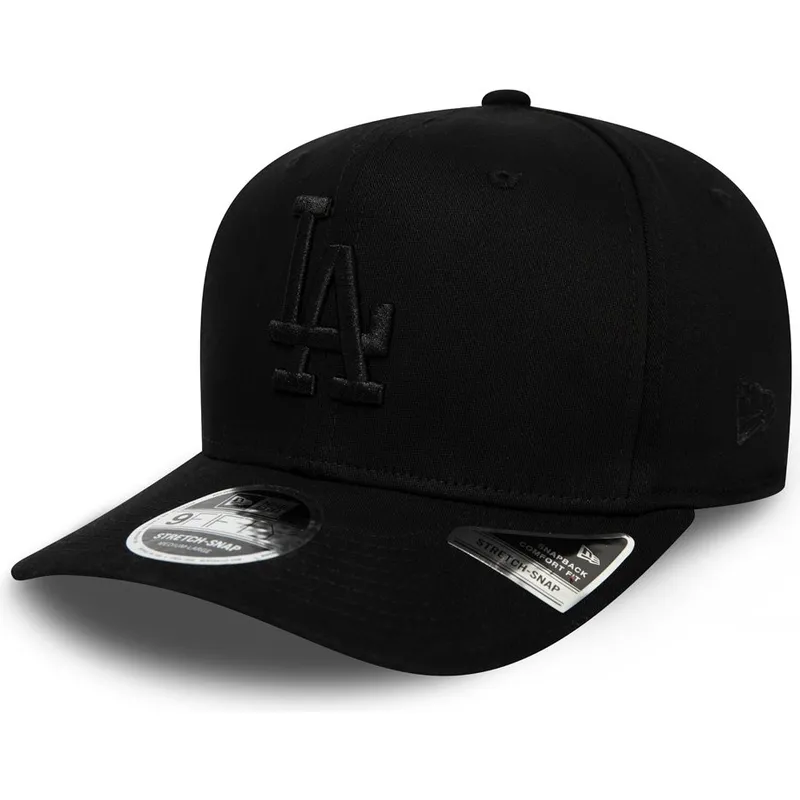 cappelli-curva-nero-snapback-9fifty-stretch-snap-tonal-dei-los-angeles-dodgers-mlb-di-new-era