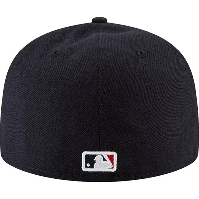 cappello-piatto-blu-marino-regolabile-59fifty-ac-perf-di-boston-red-sox-mlb-di-new-era