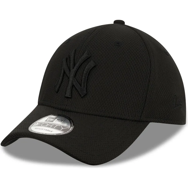 cappellino-curvo-nero-regolabile-con-logo-nero-39thirty-diamond-era-dei-new-york-yankees-mlb-di-new-era