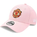 new-era-curved-brim-youth-9forty-manchester-united-football-club-premier-league-pink-adjustable-cap