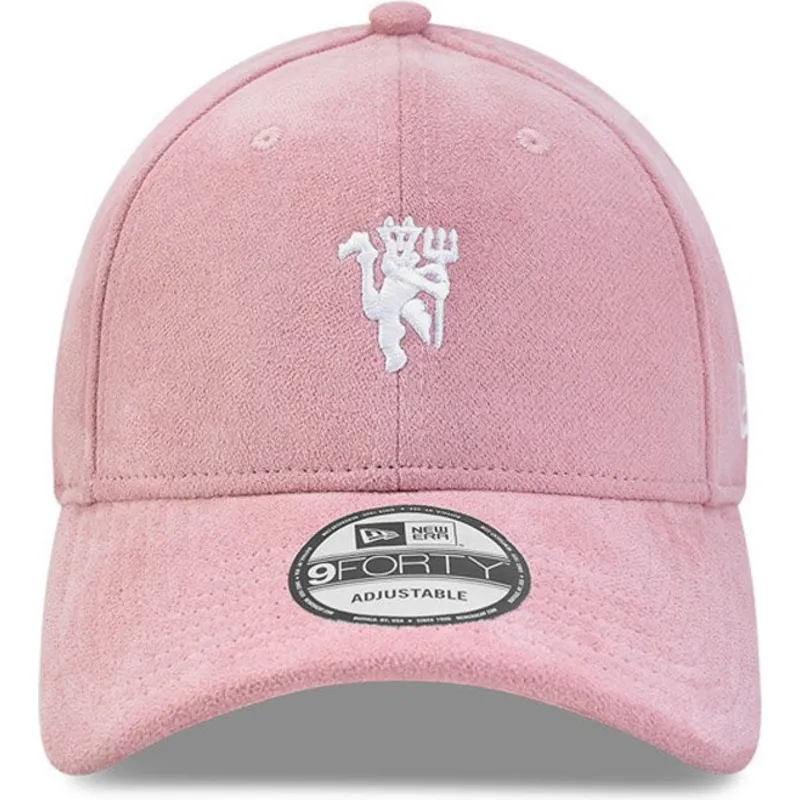 cappelli-curva-rosa-cinghia-regolabile-9forty-terry-cloth-dei-manchester-united-football-club-premier-league-di-new-era